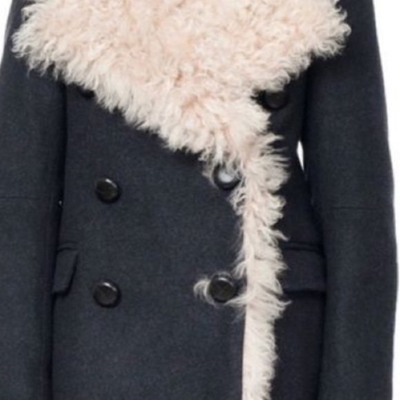 Isabel Marant Berit Shearling Lined pea coat. - Picture 9 of 12